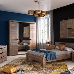 Спальный гарнитур  Соренто (Дуб стирлинг) в Можге - mozhga.mebel24.online | фото