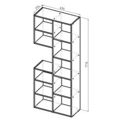 Стеллаж Элемент-2 (белый) в Можге - mozhga.mebel24.online | фото 6