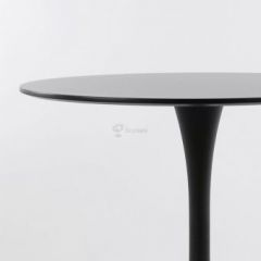 Стол Barneo T-3 Tulip style (RAL9017 черный, D90) в Можге - mozhga.mebel24.online | фото