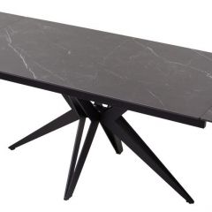 Стол FORIO 160 MATT BLACK MARBLE SOLID CERAMIC / BLACK, ®DISAUR в Можге - mozhga.mebel24.online | фото 5