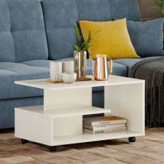 Стол журнальный "Bora-Bora" НМ 011.41 (Белый текстурный) в Можге - mozhga.mebel24.online | фото 2