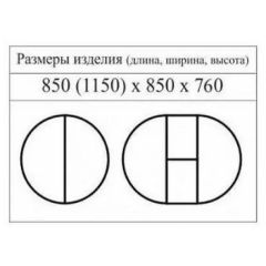 Стол круглый раздвижной Балет (массив белый) в Можге - mozhga.mebel24.online | фото 2