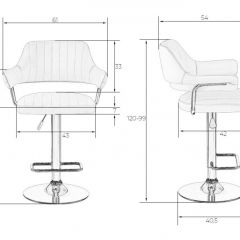 Стул барный DOBRIN CHARLY LM-5019 (белый) в Можге - mozhga.mebel24.online | фото 2