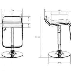 Стул барный DOBRIN CRACK LM-3021 (черный) в Можге - mozhga.mebel24.online | фото