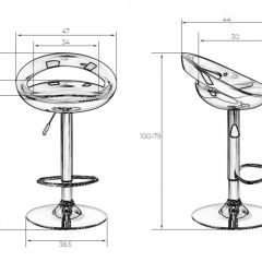 Стул барный DOBRIN DISCO LM-1010 (белый) в Можге - mozhga.mebel24.online | фото 2