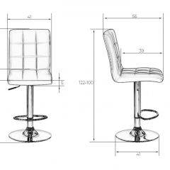 Стул барный DOBRIN KRUGER LM-5009 (серый) в Можге - mozhga.mebel24.online | фото 2