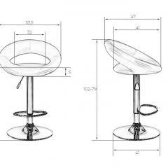 Стул барный DOBRIN MIRA LM-5001 (черный) в Можге - mozhga.mebel24.online | фото 3