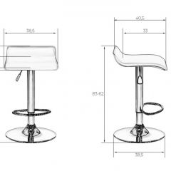 Стул барный DOBRIN TOMMY LM-3013 (белый) в Можге - mozhga.mebel24.online | фото