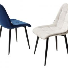 Стул CHIC BLUVEL-86 NAVY BLUE / черный каркас М-City в Можге - mozhga.mebel24.online | фото 2