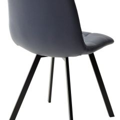 Стул CHILLI SQUARE HK017-09 серо-черничный, PU/ черный каркас М-City в Можге - mozhga.mebel24.online | фото 3