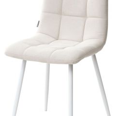 Стул CHILLI UF860-01B бежевый, ткань/белый каркас М-City в Можге - mozhga.mebel24.online | фото