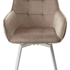 Стул MAVERICK 360 град. поворот. BLUVEL-40 BEIGE/ белый каркас, М-City в Можге - mozhga.mebel24.online | фото 7