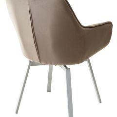 Стул MAVERICK 360 град. поворот. BLUVEL-40 BEIGE/ белый каркас, М-City в Можге - mozhga.mebel24.online | фото 9