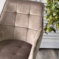 Стул MAVERICK 360 град. поворот. BLUVEL-40 BEIGE/ черный каркас, М-City в Можге - mozhga.mebel24.online | фото 6