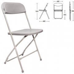 Стул складной BRABIX "Golf CF-002" (серый каркас, пластик серый) 531564 в Можге - mozhga.mebel24.online | фото 2