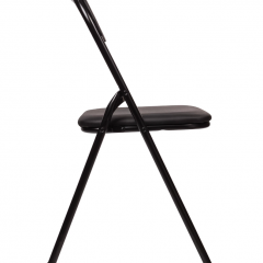 Стул складной BRABIX "Golf CF-007" (черный каркас, кожзам черный) 531565 в Можге - mozhga.mebel24.online | фото 3