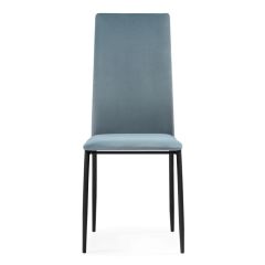 Стул на металлокаркасе Tod light blue / black в Можге - mozhga.mebel24.online | фото