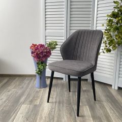 Стул VENA, цвет B28 Темно-серый, велюр / черный каркас М-City в Можге - mozhga.mebel24.online | фото 2