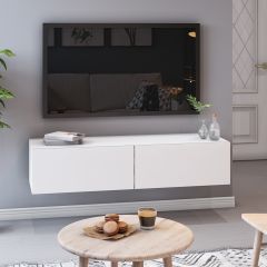 Тумба Подвесная 3 (белый/белый /белый лакобель) в Можге - mozhga.mebel24.online | фото