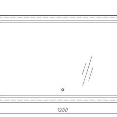 Зеркало Galaxy 120 alum с подсветкой Sansa (SG1010Z) в Можге - mozhga.mebel24.online | фото 7