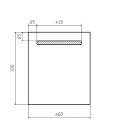 Зеркало Good Light 60 с подсветкой Домино (GL7004Z) в Можге - mozhga.mebel24.online | фото 2