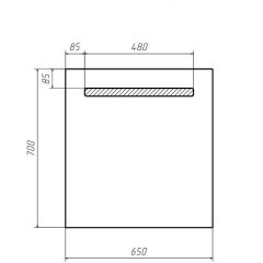 Зеркало Good Light 65 с подсветкой Домино (GL7005Z) в Можге - mozhga.mebel24.online | фото 2