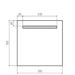 Зеркало Good Light 70 с подсветкой Домино (GL7006Z) в Можге - mozhga.mebel24.online | фото 2