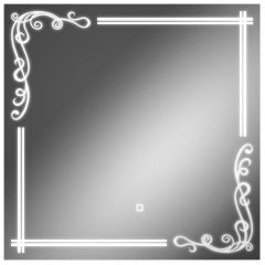 Зеркало Луандра 700х700 с подсветкой Домино (GL7035Z) в Можге - mozhga.mebel24.online | фото