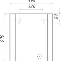 Зеркало Optima 60 Домино (DO1902Z) в Можге - mozhga.mebel24.online | фото 8