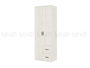 АЛТЕЯ Шкаф 2-х ств (Дуб крафт белый) в Можге - mozhga.mebel24.online | фото 1