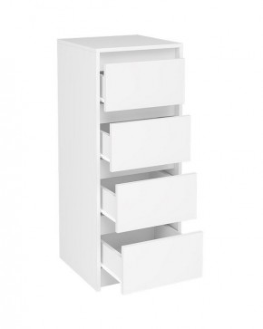 АЙДЕН КМ06-400 Комод 4 ящика (белый) в Можге - mozhga.mebel24.online | фото 2
