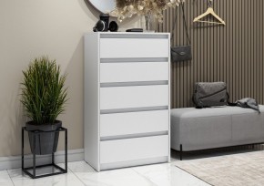 АЙДЕН КМ06-700 Комод 5 ящиков (белый) в Можге - mozhga.mebel24.online | фото
