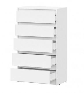 АЙДЕН КМ06-700 Комод 5 ящиков (белый) в Можге - mozhga.mebel24.online | фото 2