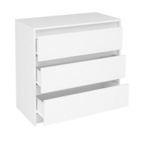 АЙДЕН КМ06-800 Комод 3 ящика (белый) в Можге - mozhga.mebel24.online | фото 2