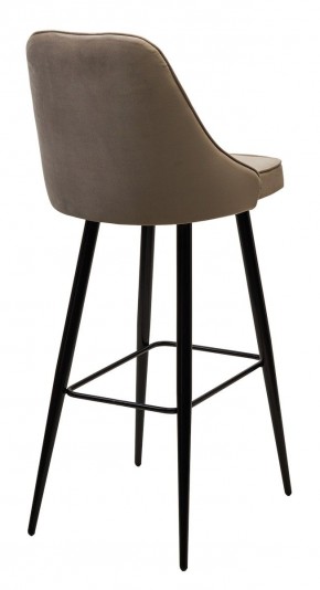 Барный стул NEPAL-BAR БЕЖЕВЫЙ #5, велюр/ черный каркас (H=78cm) М-City в Можге - mozhga.mebel24.online | фото 2