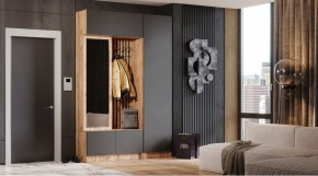 БАВАРИЯ Прихожая (дуб вотан/графит) в Можге - mozhga.mebel24.online | фото
