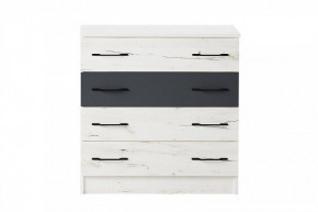 БЕАТРИС Комод К800 (дуб крафт белый/антрацит) в Можге - mozhga.mebel24.online | фото