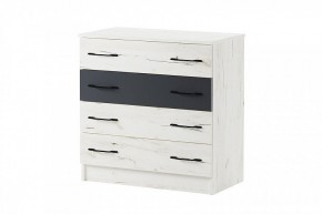 БЕАТРИС Комод К800 (дуб крафт белый/антрацит) в Можге - mozhga.mebel24.online | фото 2