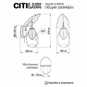 Бра Citilux Garuda CL420313 в Можге - mozhga.mebel24.online | фото 5
