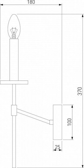 Бра Eurosvet Anders 60142/1 хром в Можге - mozhga.mebel24.online | фото 2