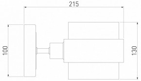 Бра Eurosvet Arcada 70127/1 черный/ дымчатый в Можге - mozhga.mebel24.online | фото 3