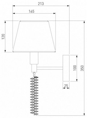 Бра Eurosvet Charuel 60148/1 матовое золото в Можге - mozhga.mebel24.online | фото