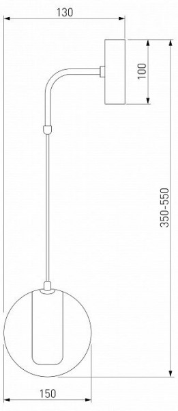 Бра Eurosvet Cobble 50258 LED дымчатый в Можге - mozhga.mebel24.online | фото 2