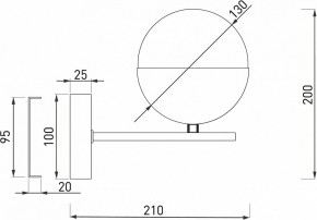 Бра Eurosvet Nuvola 70129/1 латунь в Можге - mozhga.mebel24.online | фото 2