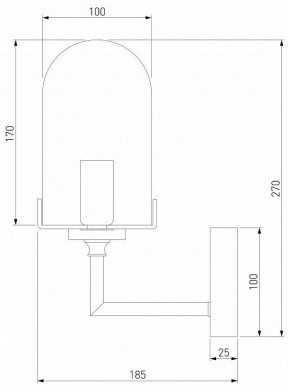 Бра Eurosvet Pluto 60156/1 хром в Можге - mozhga.mebel24.online | фото 2
