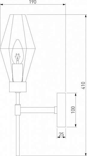 Бра Eurosvet Prism 60143/1 хром в Можге - mozhga.mebel24.online | фото 2
