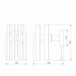 Бра Eurosvet Spada 70116/1 черный в Можге - mozhga.mebel24.online | фото 4