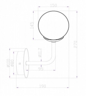 Бра Maytoni Erich MOD221-WL-01-N в Можге - mozhga.mebel24.online | фото 3