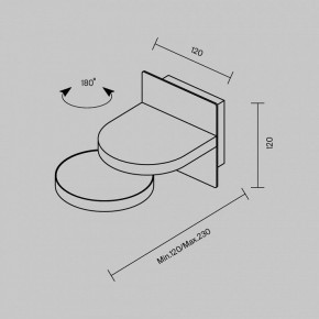 Бра Maytoni Flap MOD354WL-L12B3K в Можге - mozhga.mebel24.online | фото 5