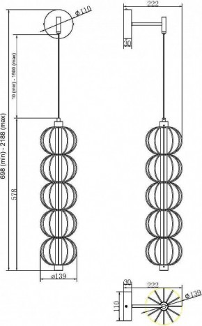 Бра Maytoni Golden Cage MOD216WL-L10G3K в Можге - mozhga.mebel24.online | фото 2